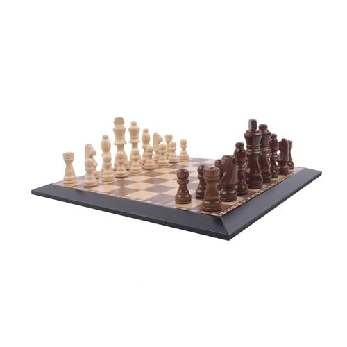 Blessing Decor Schach-Set, Brettspiele für Erwachsene, Holz, 30,5 x 30,5 cm von Blessings Decor