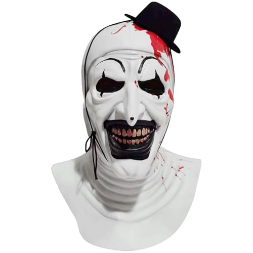 Blisscok Terrifier Maske,Halloween Art the Clown Maske Horror Maske Horror Clown Maske Halloween Maske Halloween Cosplay Kostüm Props von Blisscok