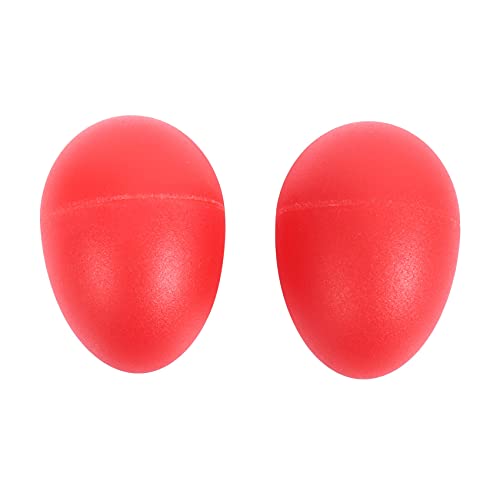 Blmirror 1 Paar Kunststoff Percussion Musical Ei Maracas Shaker Rot von Blmirror