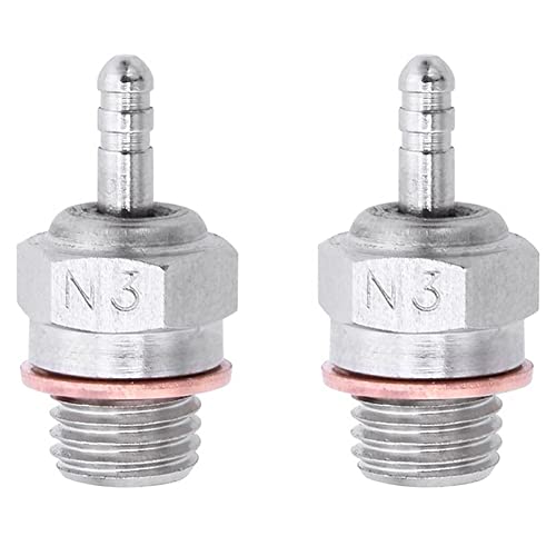 Blmirror 2Piece Glühkerzen Hot Spark Motor Ersatzteile Zubehör für Nitro Truck Replace OS RC Car 70117 N3 Blmirror 2Piece Glühkerzen Hot Spark Motor Ersatzteile Zubehör für Nitro Truck Replace OS RC Car 70117 N3 von Blmirror