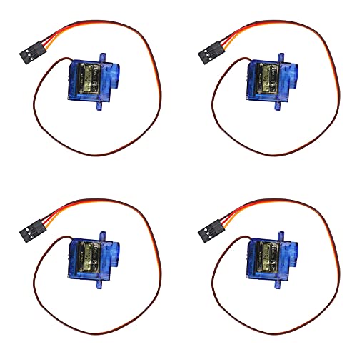 Blmirror 4 StüCke Smart Elektronik Rc Mini 9G 1,6 Kg Servo Motor Sg90 für Rc 250 450 Hubschrauber Flugzeug Auto Boot von Blmirror