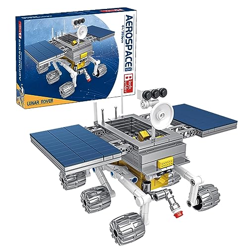 Block Builder Lunar Rover Baustein-Set (359 Teile) Bausteinserie im Weltraum für Kinder und Erwachsene von Block Builder