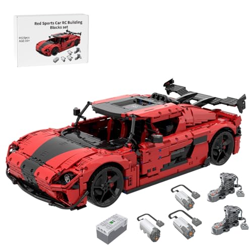 BlocteckToy MOC Klemmbausteine 1/8 Maßstab Age-ra Sportwagen - 4416 Teile, MOC-167461 von BlocteckToy