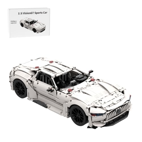 BlocteckToy MOC Klemmbausteine 1/8 Maßstab GT Sportwagen Rennwagen Modell- 2868 Teile von BlocteckToy