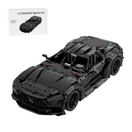 BlocteckToy MOC Klemmbausteine 1/8 Maßstab GT Sportwagen Rennwagen Modell- 2868 Teile von BlocteckToy