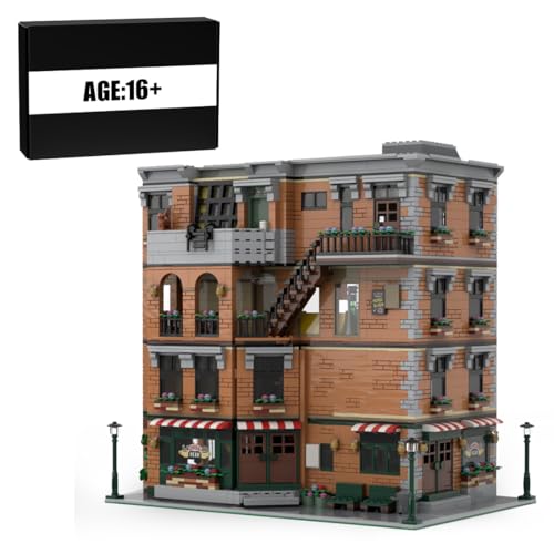 BlocteckToy MOC Klemmbausteine Gemischte Wohnung Modell, 5677 Teile Groß Architecture Haus Modulare Gebäude Set, MOC-80163 von BlocteckToy