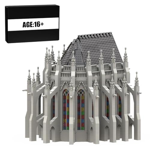 BlocteckToy MOC Klemmbausteine Gotische Kathedrale Modul 1-Chor Modell, 5790 Teile Groß Architecture Kirchen WeltberüHmtes Gebäude Set, MOC-165277 von BlocteckToy