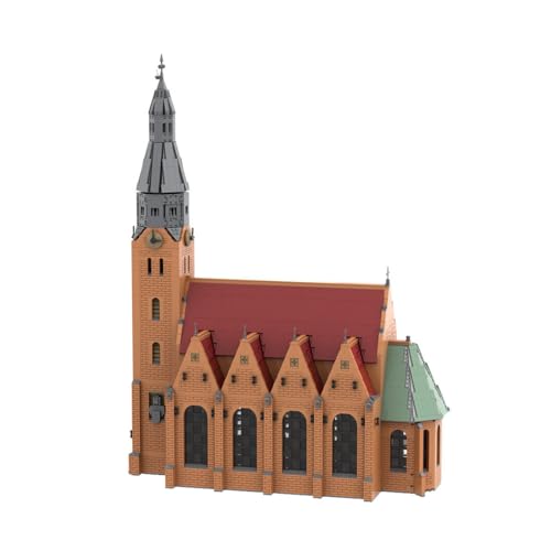 BlocteckToy MOC Klemmbausteine Gotische Kirche Modell, 7284 Teile Groß Architecture Kirchen WeltberüHmtes Gebäude Set von BlocteckToy