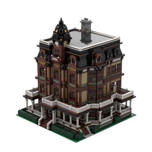 BlocteckToy MOC Klemmbausteine Königin-Haus Modell, 7740 Teile Groß Architecture Großer Bolivianischer Stil Haus Modulare Gebäude Set von BlocteckToy