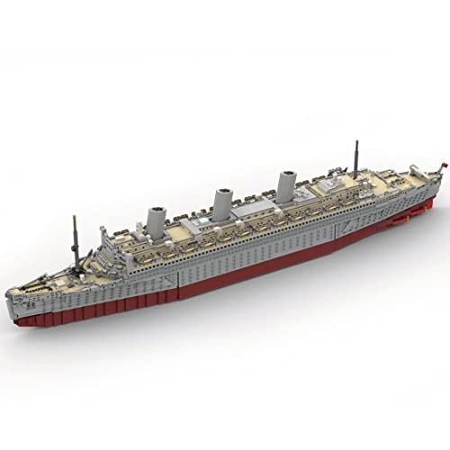 BlocteckToy MOC Klemmbausteine Kreuzfahrtschiff Modell, 4746 Teile 1/325 Modernes Kreuzfahrtschiff Groß Schiff Konstruktionsspielzeug Set von BlocteckToy