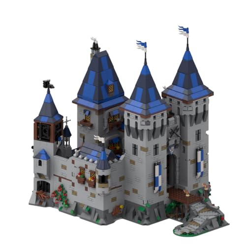 BlocteckToy MOC Klemmbausteine Mittelalterliche Schwarzschwanz Nest Schloss Modell 4421 Teile Architecture Burg Gebäude Set, MOC-163712 von BlocteckToy