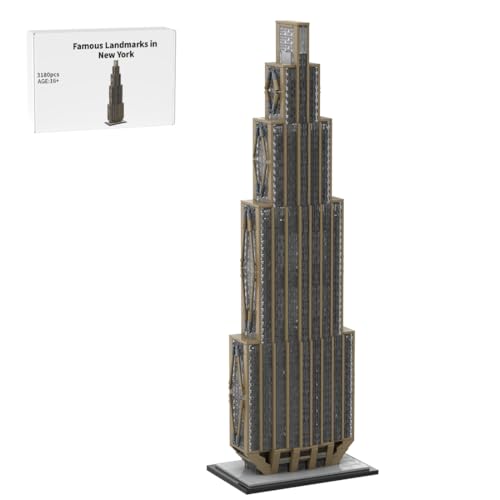 BlocteckToy MOC Klemmbausteine NYC 270 Park Avenue Modell, 3180 Teile 1/800 Maßstab Groß Architecture Turm WeltberüHmtes Gebäude Set, MOC-163239 von BlocteckToy