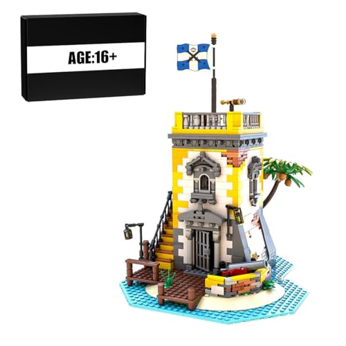 BlocteckToy MOC Klemmbausteine Piratenthema Sabre Island Set Kompatibel mit 21322, MOC-71657 (1440 Teile) von BlocteckToy