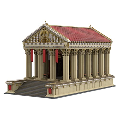BlocteckToy MOC Klemmbausteine Römische Tempel Modell, 20179 Teile Groß Architecture Haus WeltberüHmtes Gebäude Set von BlocteckToy