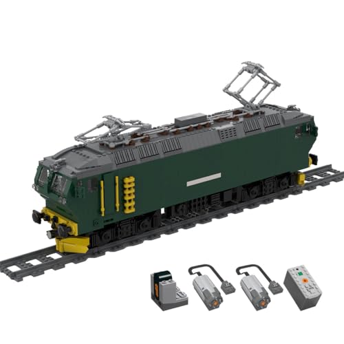 BlocteckToy MOC Klemmbausteine Technik Zug Set, 1483 Teile EL17 Lokomotive Zug Modell Bausteine mit Schienen und Motoren Montage Bauspielzeug, Geschenk für Erwachsene und Jungen von BlocteckToy