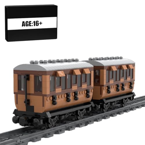 BlocteckToy MOC Klemmbausteine Technik Zug Set, 414 Teile Personennahverkehr Lokomotive Zug Modell Bausteine mit Schienen Bauspielzeug, Geschenk für Erwachsene und Jungen, MOC-93458 von BlocteckToy