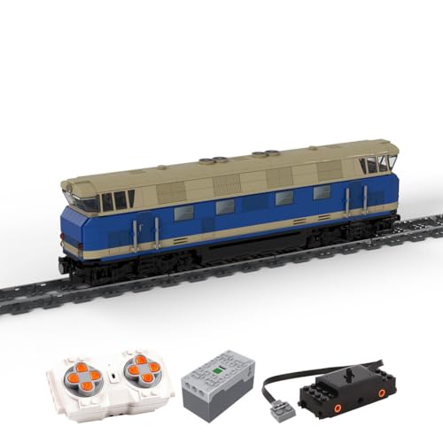 BlocteckToy MOC Klemmbausteine Technik Zug Set, 970 Teile BR118 Zug der Deutschen Bundesbahn Modell Bausteine mit Schienen und Motoren Montage Bauspielzeug, Geschenk für Erwachsene und Jungen von BlocteckToy