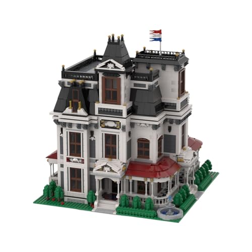 BlocteckToy MOC Klemmbausteine Viktorianisches Gartenhaus Modell, 6998 Teile Groß Architecture Großer Bolivianischer Stil Haus Modulare Gebäude Set von BlocteckToy