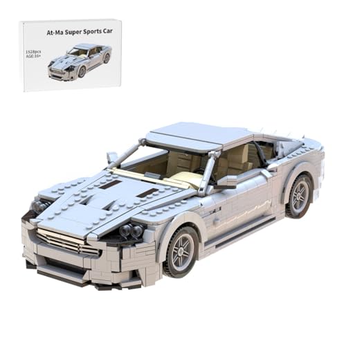 BlocteckToy MOC Klemmbausteine at-Ma Super Sportwagen Rennwagen Modell- 1528 Teile, MOC-202183 von BlocteckToy