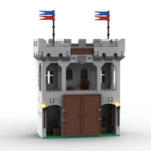 BlocteckToy Mittelalterlicher Bauklötze, 454 Stück Mittelalter Torhaus Klemmbausteine Set mit kleinen Bausteinen Lernset für Einsteiger, MOC-77977 BlocteckToy Mittelalterlicher Bauklötze, 454 Stück Mittelalter Torhaus Klemmbausteine Set mit kleinen Bausteinen Lernset für Einsteiger, MOC-77977 von BlocteckToy