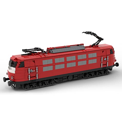 BlocteckToy Technik Zug Klemmbausteine Set, 1172 Teile BR 103 Rheingold Lok Rot Zug Modell Montage Bauspielzeug, Geschenk für Erwachsene und Jungen, MOC-56687 von BlocteckToy