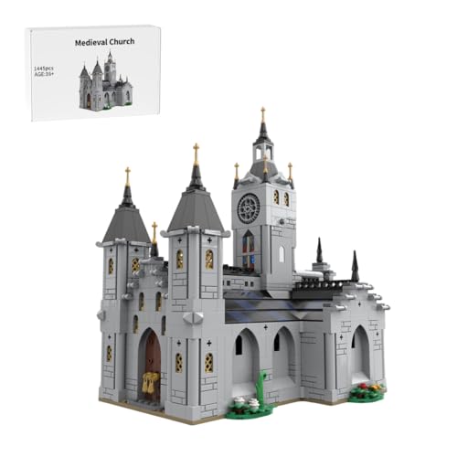 Mittelalterliche MOC, 1445 Teile DIY eine Kirche Vintage Klemmbausteine Set, Wohnraumdekoration Sammlerstück Geschenk für Erwachsene, MOC-192638 Mittelalterliche MOC, 1445 Teile DIY eine Kirche Vintage Klemmbausteine Set, Wohnraumdekoration Sammlerstück Geschenk für Erwachsene, MOC-192638 von BlocteckToy