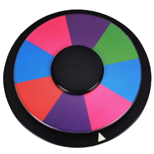 Blogiiup Preisträger Spinner mit Ständer, Preisrad 9.45 in doppelseitigen und 8/16 Slots DIY SCHRABBESTELLUNG DER WHREBLEITEN Tabletop Dry Erase Color Wheel Spinner für Home Party, Wheel Spinner von Blogiiup