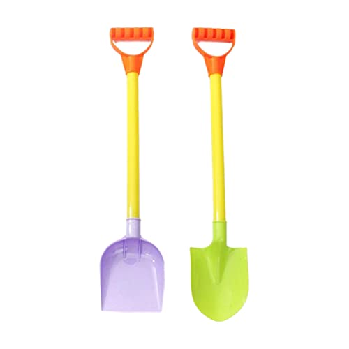 Blogiiup Sandschaufeln Spielzeug, Plastik Sandschaufel Strand lang Griff Spaten -Schnee -Gartenwerkzeuge für Kinder 2pcs zufällige Farbe, Strand Sandschaufeln von Blogiiup