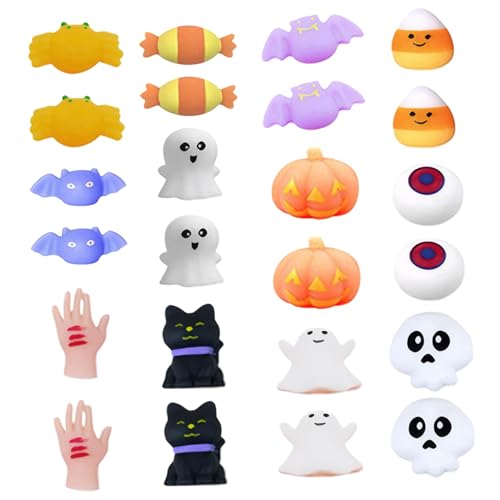 Halloween-Leckereien, Halloween Squeeze Toys 24PCs/Set Halloween-Stressspielzeug für Kinder Erwachsene Cartoon Entzückende Halloween-Spielzeuge für Halloween-Leckerbissen Nicht-Süßigkeiten, Stressspi von Blogiiup