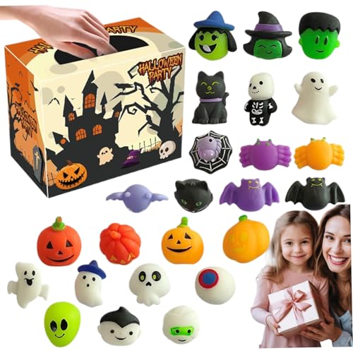 Halloween-Leckereien, Squeeze Toys 24PCs/Set Halloween-Stressspielzeug für Kinder Erwachsene Cartoon Entzückende Halloween-Spielzeuge für Halloween-Leckereien Nicht-Süßigkeiten, Stressspielzeug von Blogiiup