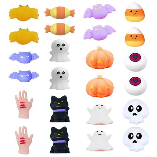 Blogiiup Stressspielzeug, Halloween Squeeze Toys 24PCs/Set Halloween-Stressspielzeug für Kinder Erwachsene Cartoon entzückende Halloween-Spielzeuge für Halloween-Leckereien, Halloween-Leckereien von Blogiiup