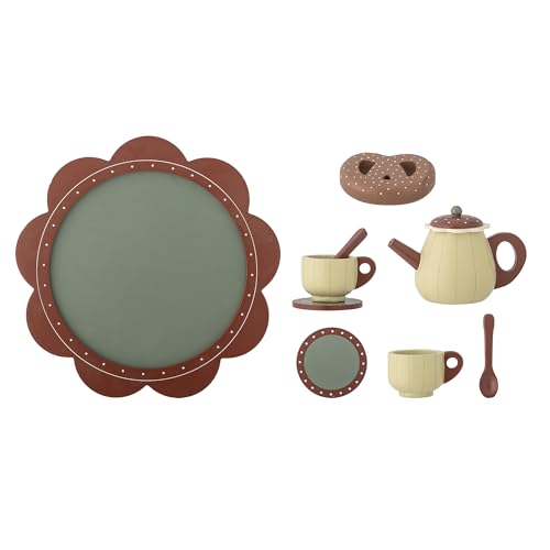 Bloomingville MINI Bette Spielset, Küche, Braun, FSC®100%, MDF, T24xH10 cm, 9er-Set von Bloomingville