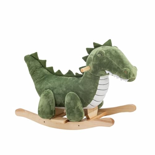 Bloomingville Mini Arnie Rocking Toy, Crocodile, Grün, Polyester, L70xH50xB33 cm von Bloomingville