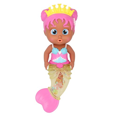 Bloopies Shimmer Mermaids Julia – Sammlerstück Bad- und Wasserspielzeug Eine Meerjungfrau, die Wasser spritzt und Blasen Macht! Geschenk Spielzeug für Mädchen und Jungen ab 18 Monaten von IMC Toys