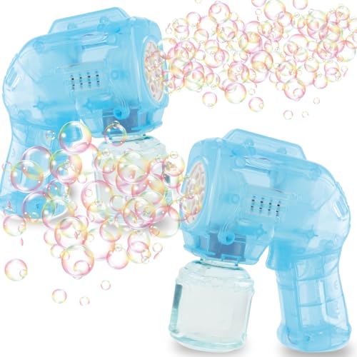 Blubbel 2X Seifenblasenpistole Set, LED Seifenblasenmaschine, 50ml Seifenblasenflüssigkeit Tank, Seifenblasen Pistole, Blasen Kanone, Luftblasen Bazooka Bubble Gun, Geschenke für Kinder, Hochzeit Blubbel 2X Seifenblasenpistole Set, LED Seifenblasenmaschine, 50ml Seifenblasenflüssigkeit Tank, Seifenblasen Pistole, Blasen Kanone, Luftblasen Bazooka Bubble Gun, Geschenke für Kinder, Hochzeit von Blubbel