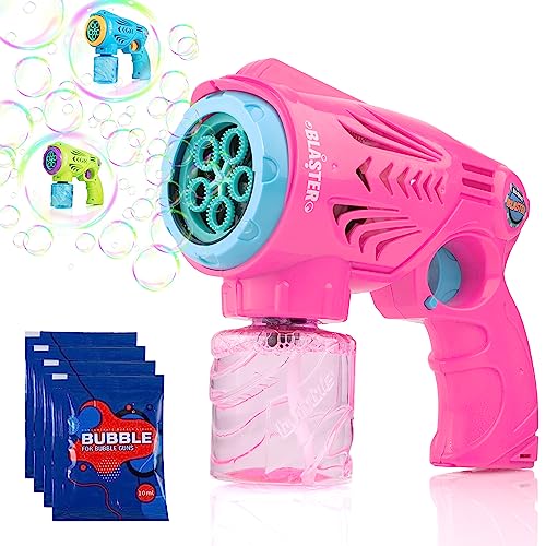 Blubbel Seifenblasenpistole, Seifenblasenmaschine, 150ml Tank Seifenblasenflüssigkeit, Automatische Seifenblasen Pistole, Blasen Kanone, Luftblasen Bazooka Bubble Gun, Geschenke für Kinder, Hochzeit von Blubbel