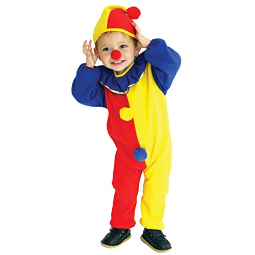 Blucielo Clown Kostüm Kinder, Clown kostüm,Halloween Karneval Fasching Bekleidung, 3-teiliges Halloween Kostüm Set für Mädchen Jungen(100-110CM) von Blucielo