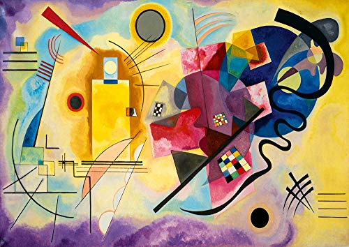 Bluebird Puzzle - Kandinsky, Gelb-Rot-Blau, 1925, 1000 Teile Puzzle - Reproduktion des Berühmten Gemäldes - Puzzle für Erwachsene von Bluebird