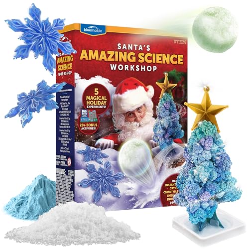 Blue Marble Santas Weihnachtswissenschafts-Workshop - Festliches Mint-Set für Kinder mit 5 magischen Experimenten & 20 Bonusaktivitäten, Bildungsspielzeug, Kinder ab 8 Jahren Blue Marble Santas Weihnachtswissenschafts-Workshop - Festliches Mint-Set für Kinder mit 5 magischen Experimenten & 20 Bonusaktivitäten, Bildungsspielzeug, Kinder ab 8 Jahren von Blue Marble