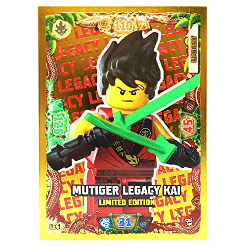 Lego Ninjago Karten Trading Cards Serie 6 - Die Insel Next Level (2022) - LE6 Gold Karte Bundle + 10 Originale Hüllen von Blue Ocean / STRONCARD