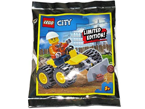 Blue Ocean LEGO City Bauarbeiter mit Bulldozer Folienpaket Set 952003 (Tüte) von Blue Ocean