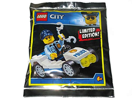 LEGO City Polizist mit Polizeiauto Minifigur Promo-Folienpack-Set 951907 (27 Teile, 48+) von Blue Ocean