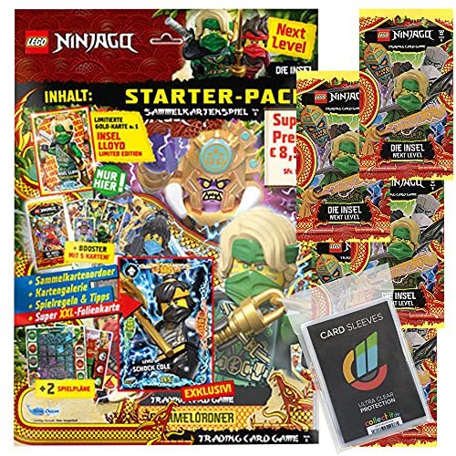 Blue Ocean Lego Ninjago 6 Next Level Trading Cards - Bundel mit 1 Starter + 5 Booster + Collect-it Hüllen Sleeves von Blue Ocean