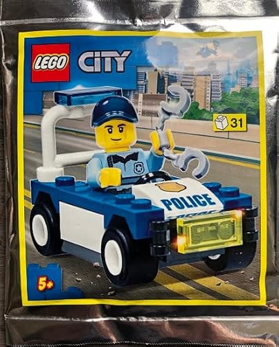 Blue Ocean LEGO City Polizist und Auto Set 952201 (Beutel) - 31 Teile, 1 Minifigur, Alter 6-12 von Blue Ocean