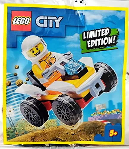 Lego City Stuntman Minifigur + Quad Bike Folien Pack Set 952108 (Beutel) von Blue Ocean