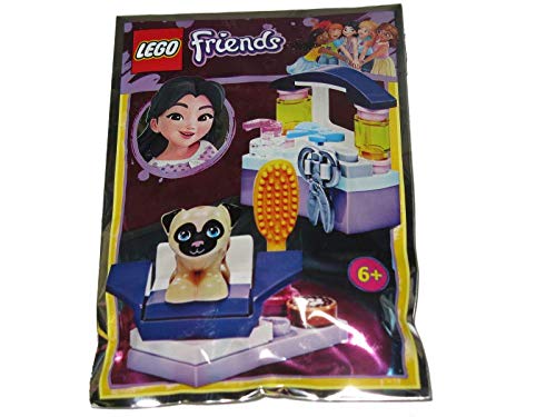 LEGO Freunde Hundefriseur-Salon-Folien-Set (Beutel) - 26 Stück + Hunde-Minifigur von Blue Ocean