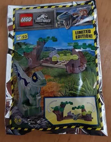 LEGO Jurassic World Raptor im Versteckfolien-Pack-Set 122217 (Beutel) von Blue Ocean