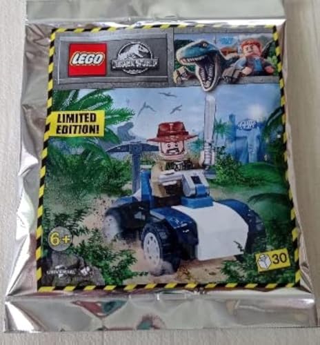 Lego Jurassic World Sinjin Prescott mit Buggy Folienpack-Set 122116 (Beutel) von Blue Ocean