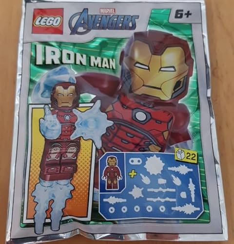 LEGO Marvel Super Heroes Iron Man #2 Minifigur Folien-Pack Set 242210 (verpackt) von Blue Ocean