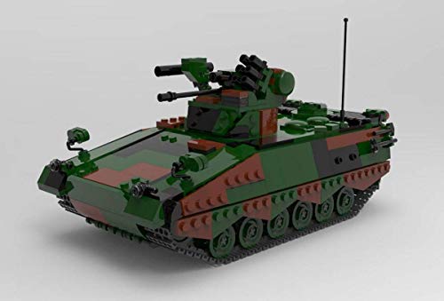 BlueBrixx 06051 Marke Xingbao – Schützenpanzer Marder, Bundeswehr aus Klemmbausteinen mit 1045 Bauelementen. Kompatibel mit Anderen Klemmbausteinmarken. Lieferung in Originalverpackung. von BlueBrixx